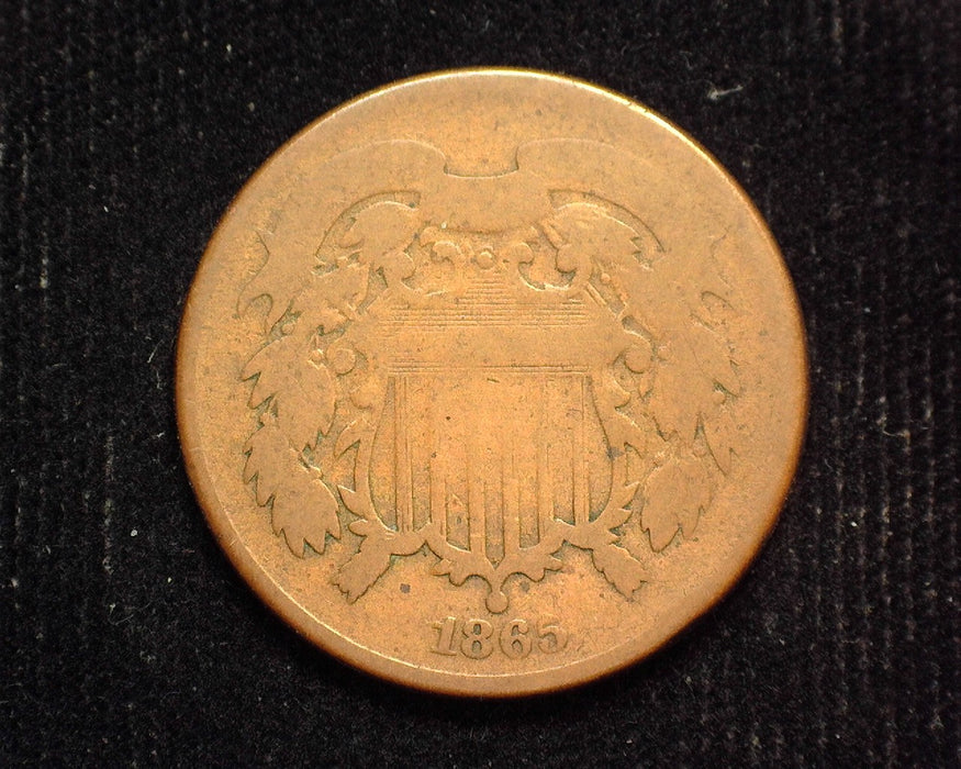 1865 Two Cent Piece AG - US Coin