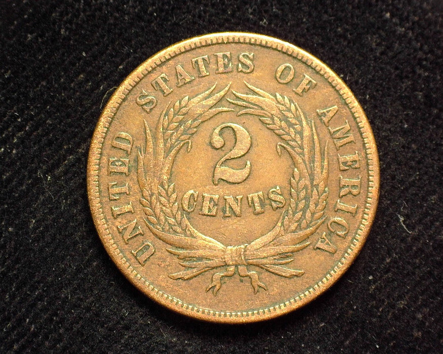 1865 Two Cent Piece XF - US Coin