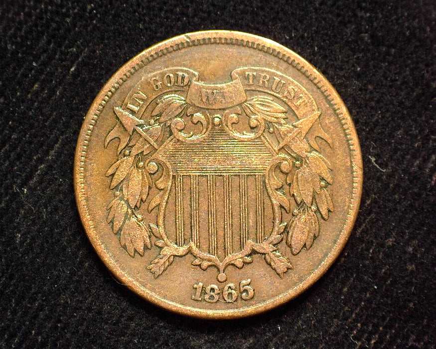 1865 Two Cent Piece XF - US Coin