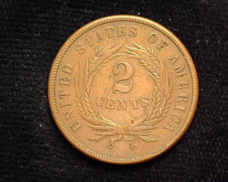1866 Two Cent Piece XF - US Coin