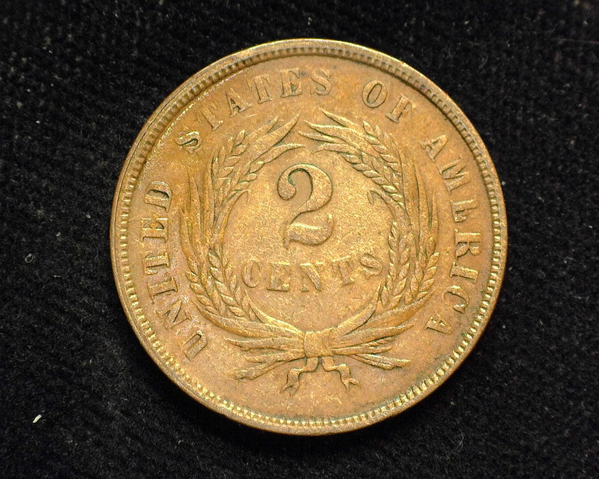 1867 Two Cent Piece XF/AU - US Coin