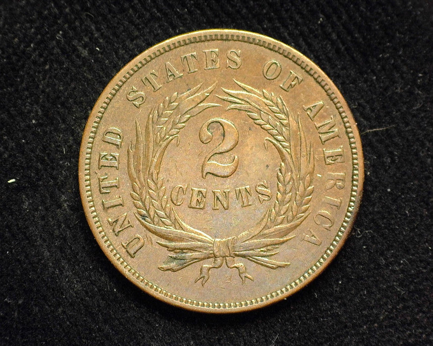 1868 Two Cent Piece XF - US Coin