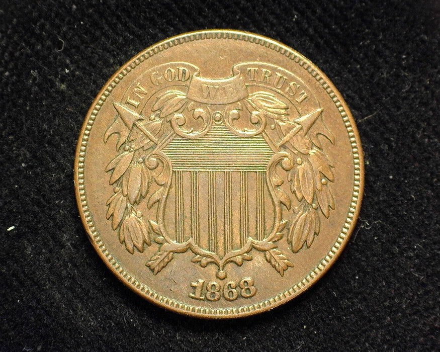 1868 Two Cent Piece XF - US Coin