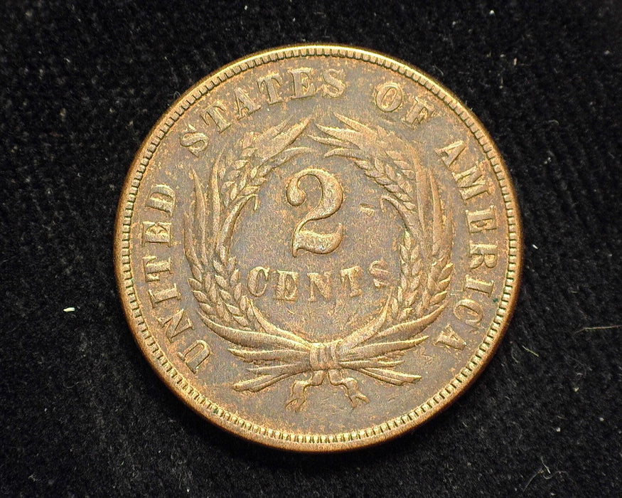 1870 Two Cent Piece XF - US Coin