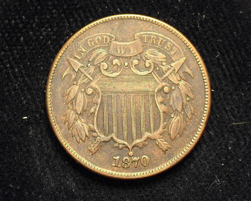 1870 Two Cent Piece XF - US Coin