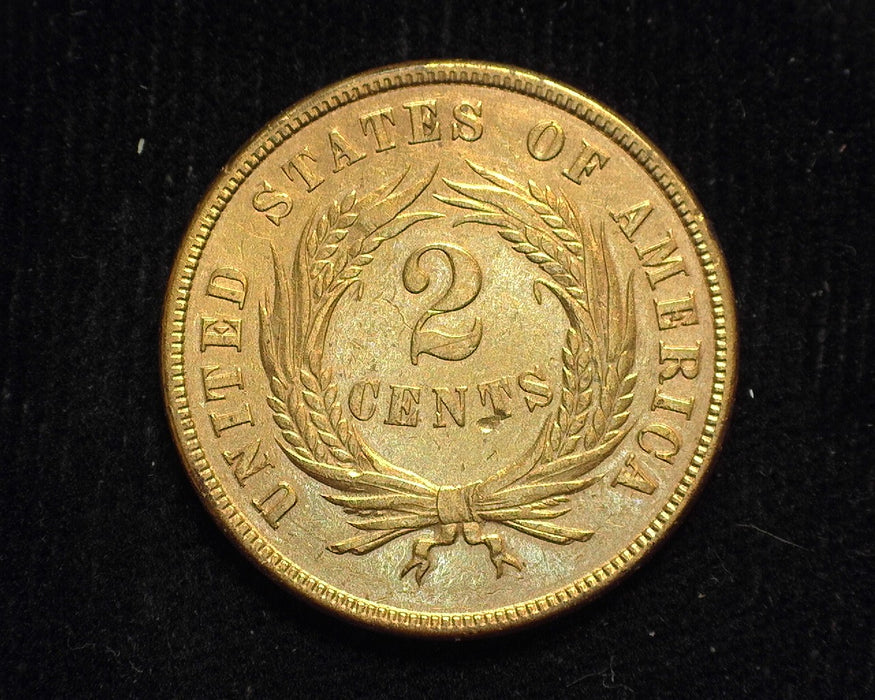 1871 Two Cent Piece XF Cleaned - US Coin