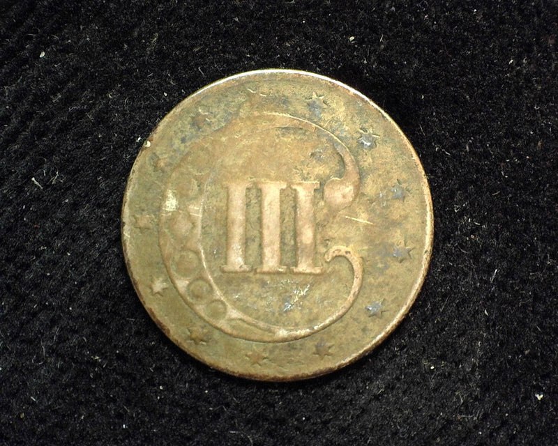 1853 Three Cent Silver VG - US Coin