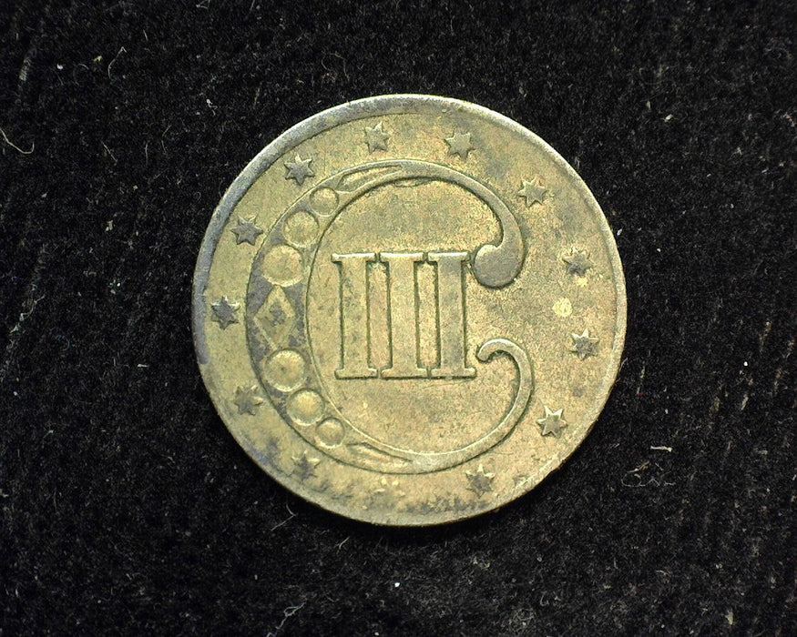 1853 Three Cent Silver VF - US Coin