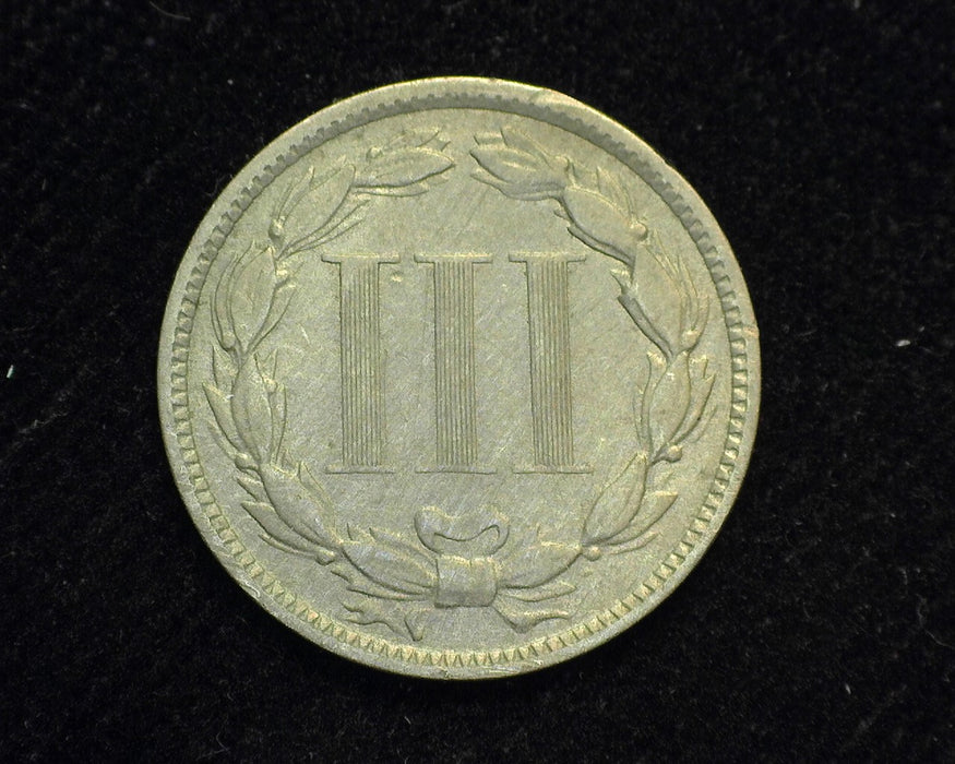1873 Three Cent Nickel VF Closed 3 - US Coin