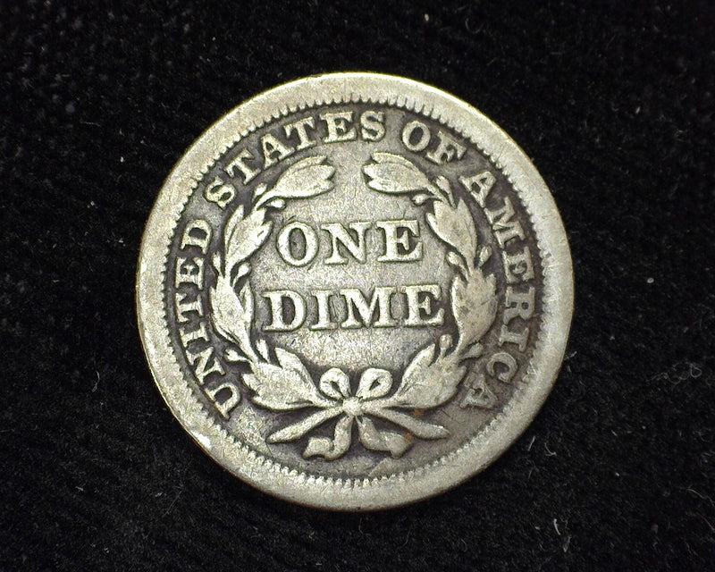 1853 Liberty Seated Dime F Arrows - US Coin