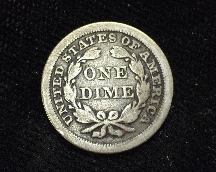 1853 Liberty Seated Dime F Arrows - US Coin