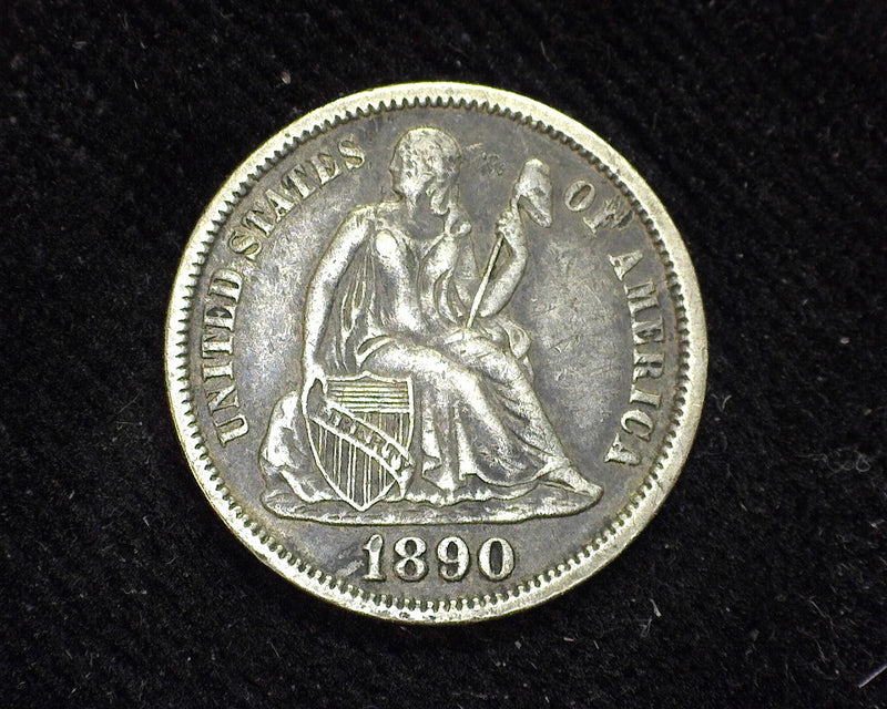 1890 Liberty Seated Dime XF - US Coin