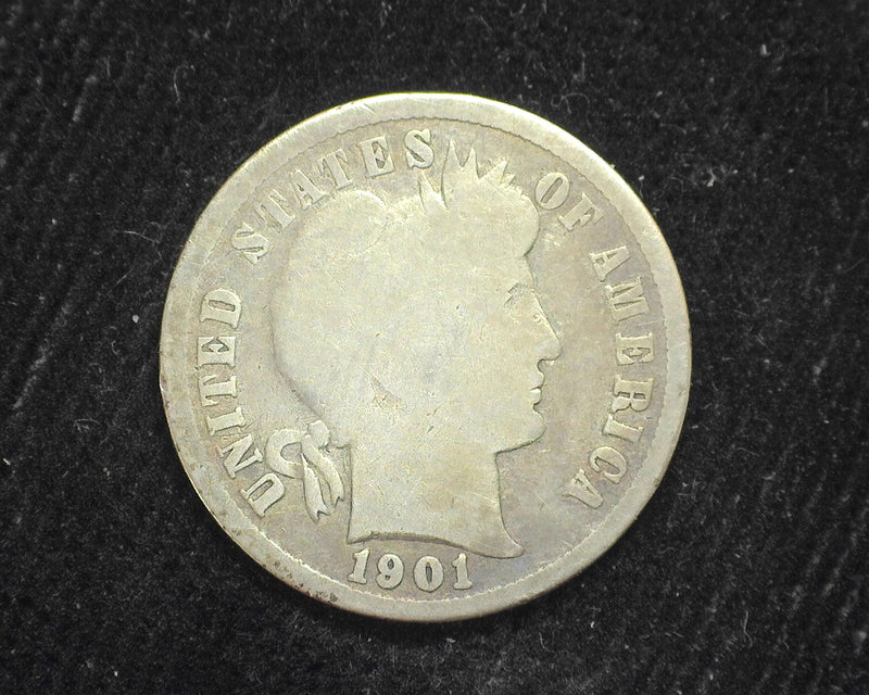 1901 S Barber Dime G - US Coin