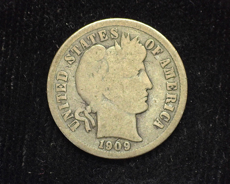 1909 D Barber Dime G - US Coin