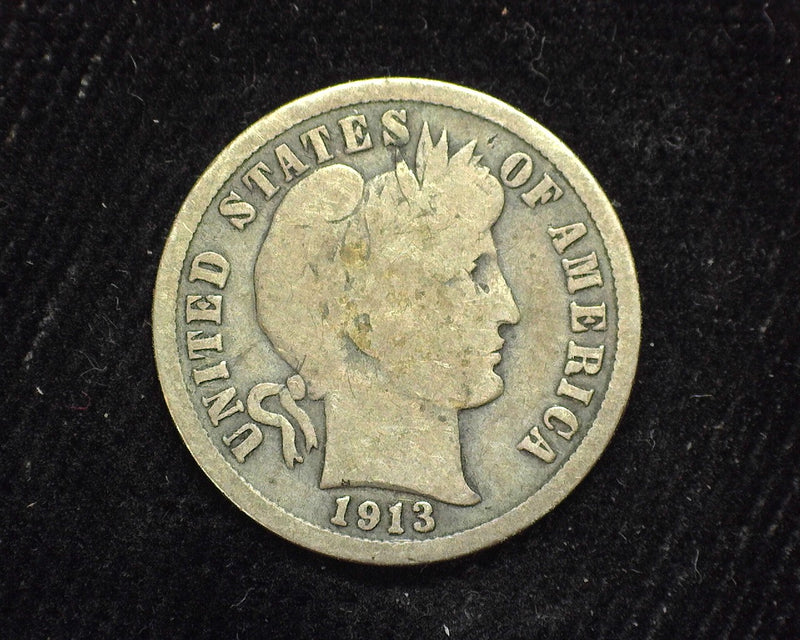 1913 S Barber Dime G - US Coin