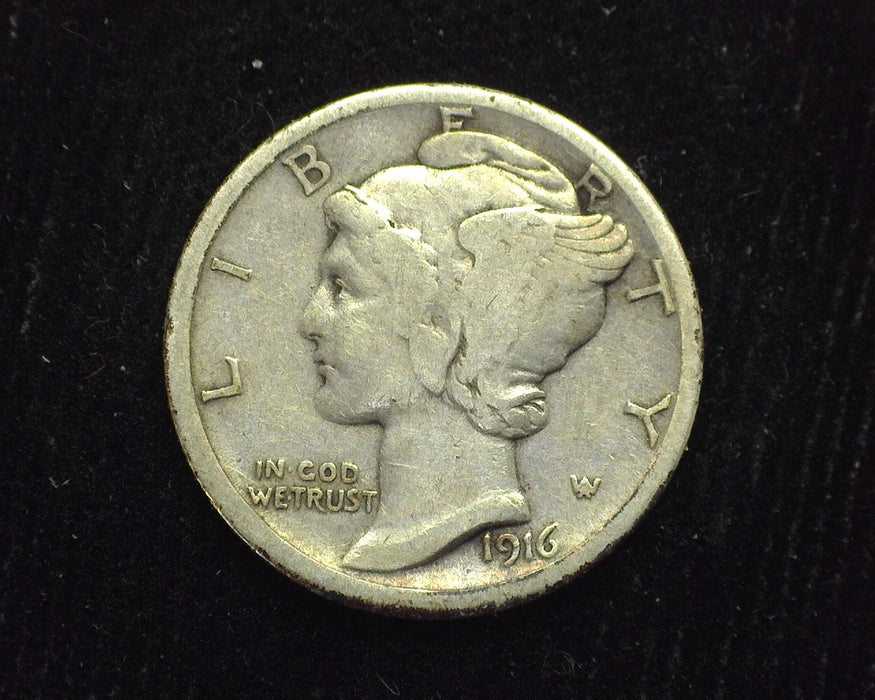 1916 S Mercury Dime F - US Coin