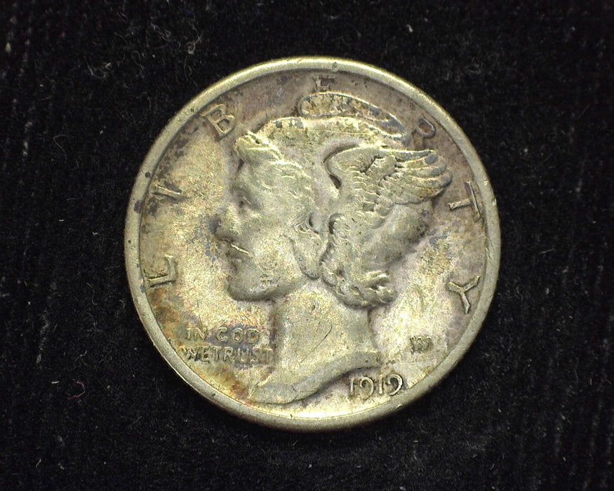 1919 S Mercury Dime VF - US Coin