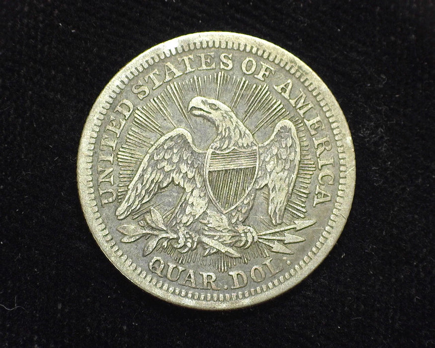 1853 Arrows and Rays Liberty Seated Quarter F/VF - US Coin