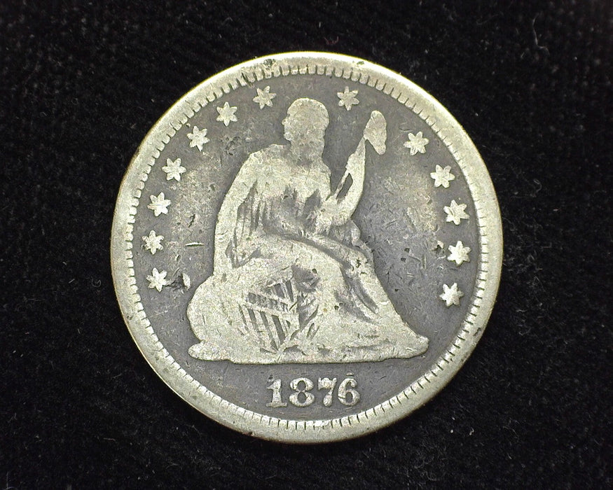 1876 Liberty Seated Quarter VG - US Coin