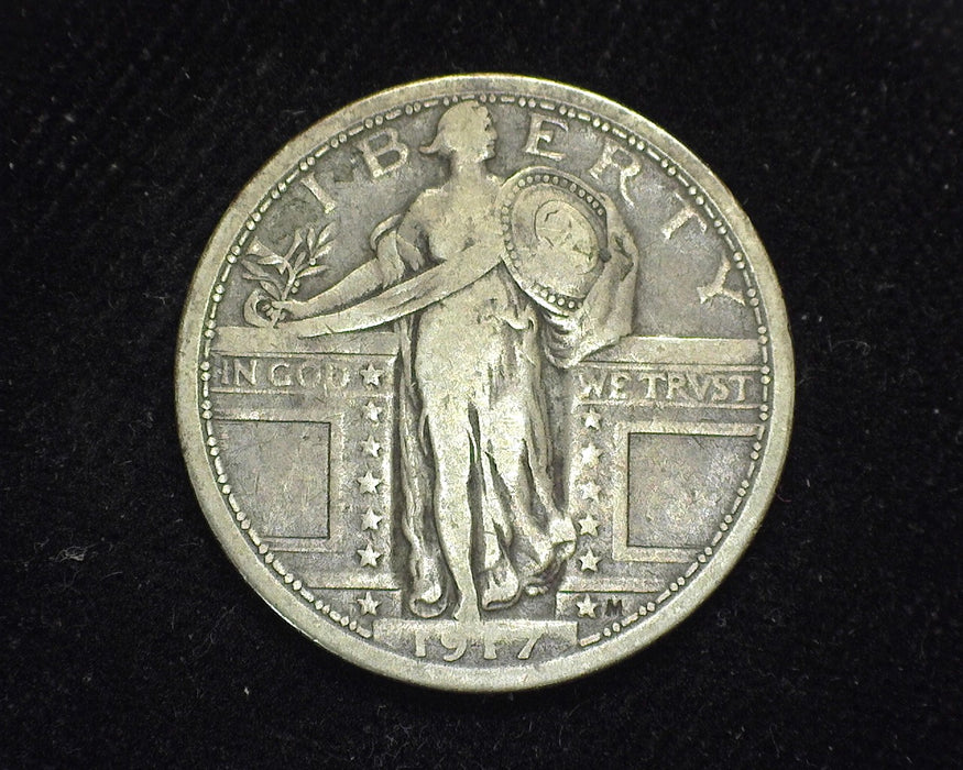 1917 Type 1 Standing Liberty Quarter VG/F - US Coin