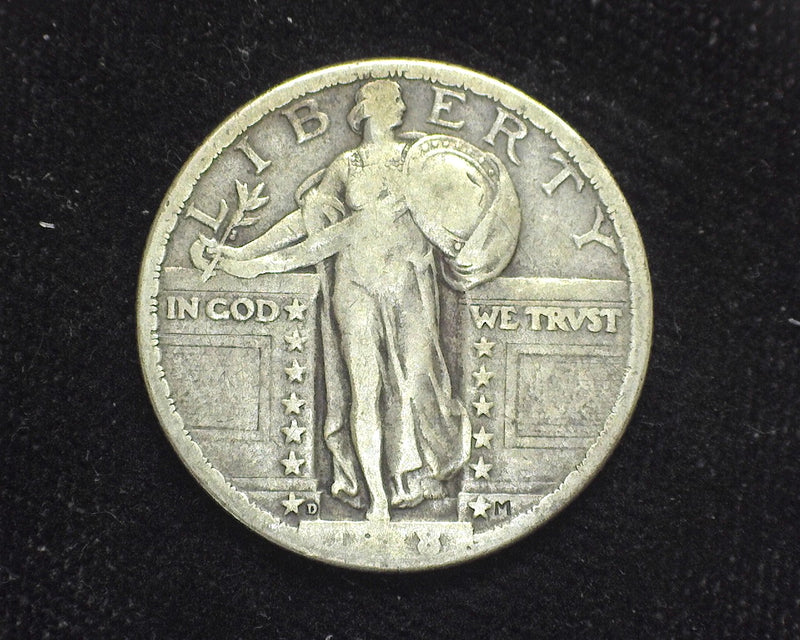 1918 D Standing Liberty Quarter VG - US Coin