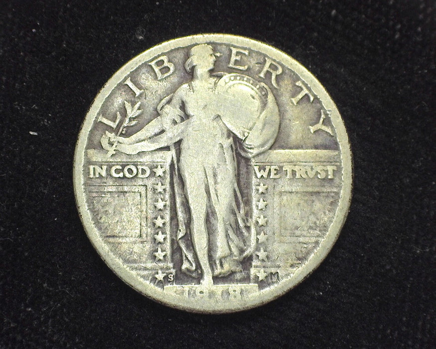 1918 S Standing Liberty Quarter VG - US Coin