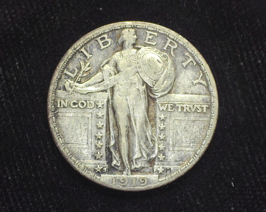 1919 S Standing Liberty Quarter VF - US Coin