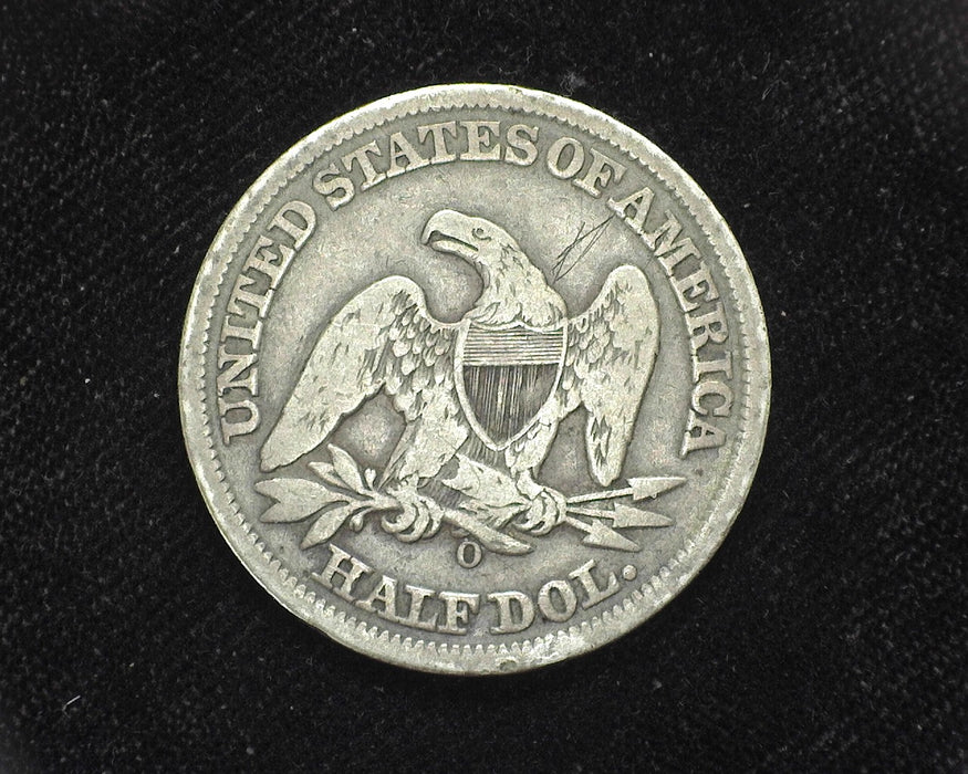 1858 O Liberty Seated Half Dollar VG - US Coin