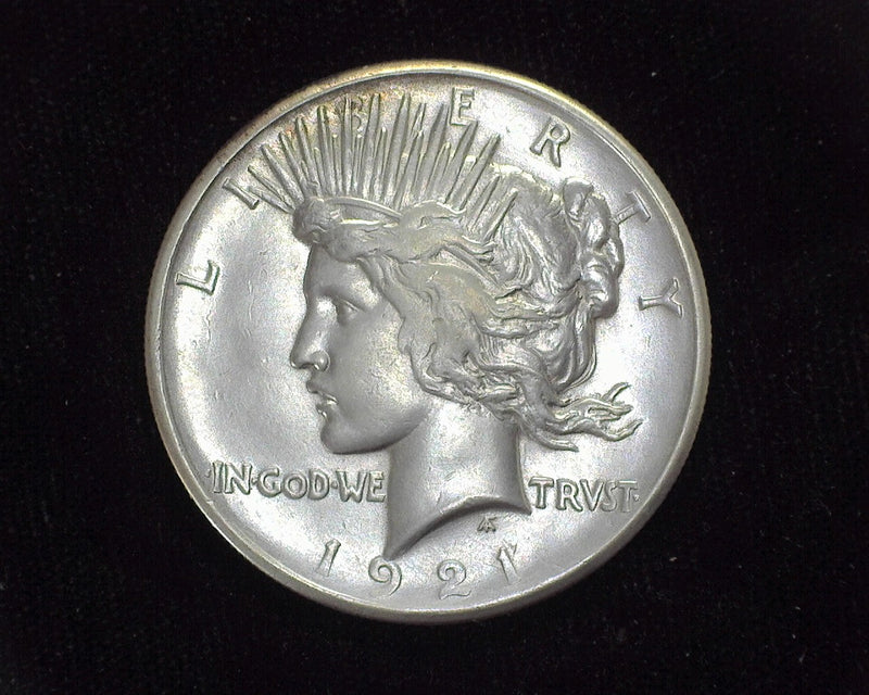 1921 Peace Dollar AU Cleaned - US Coin