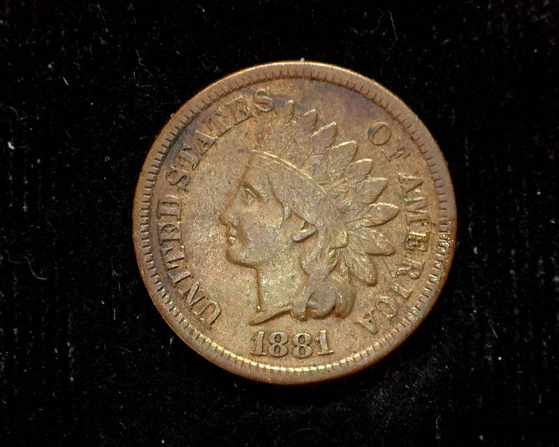 1881 Indian Head Penny/Cent VF Corrosion. - US Coin