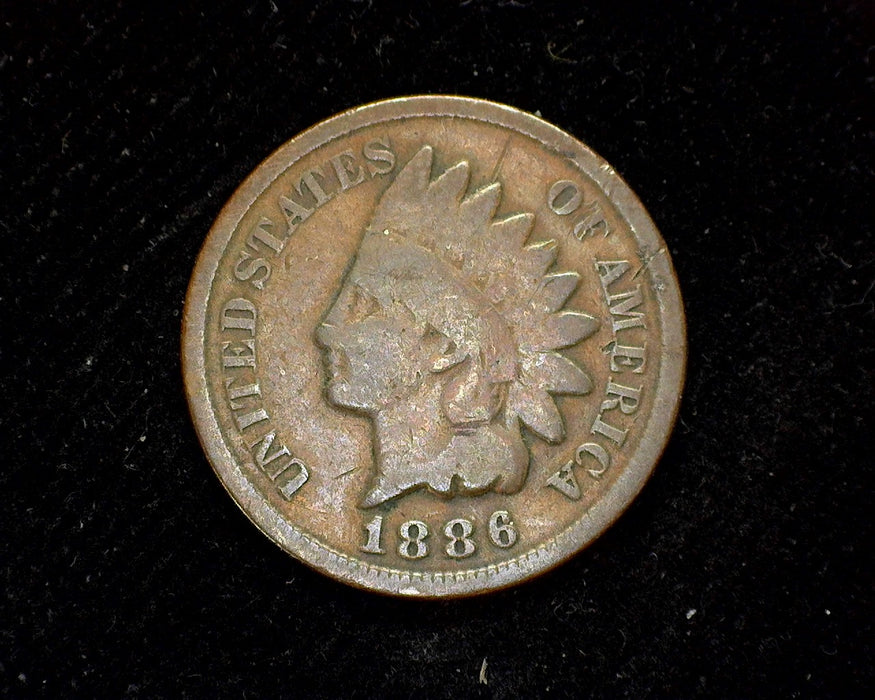 1886 Type 2 Indian Head Penny/Cent G - US Coin