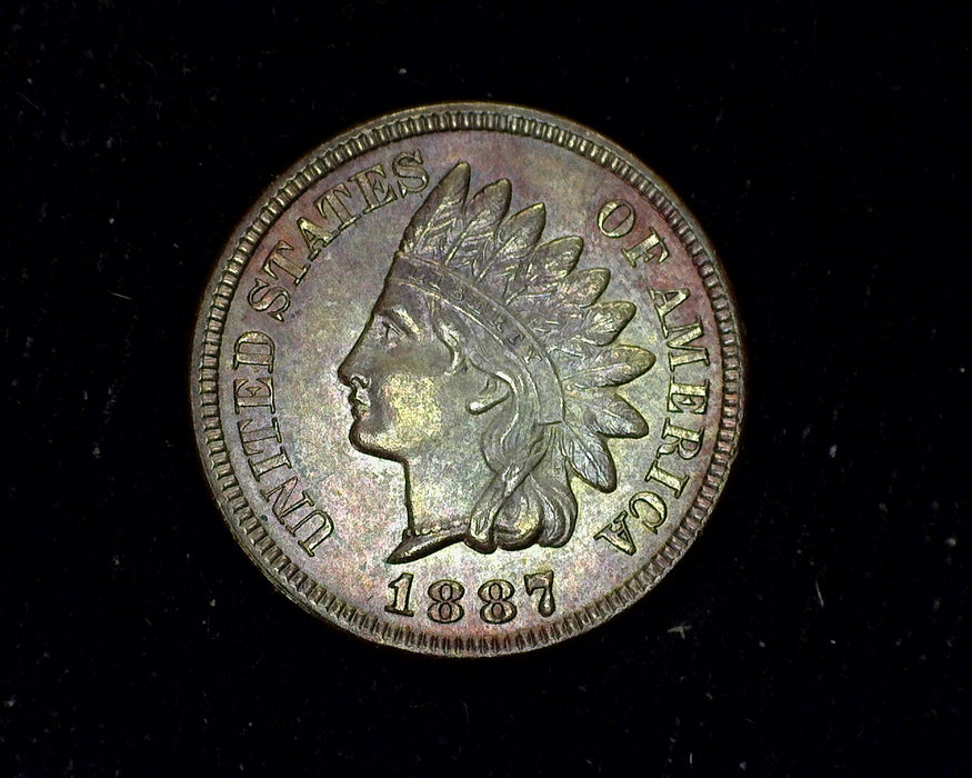 1887 Indian Head Penny/Cent UNC - US Coin