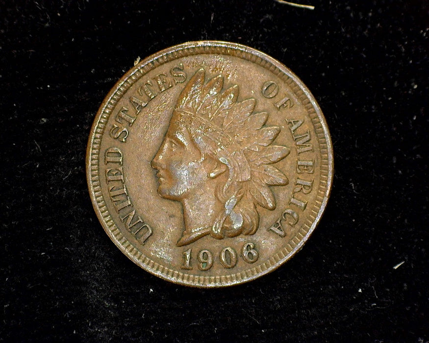 1906 Indian Head Penny/Cent XF - US Coin