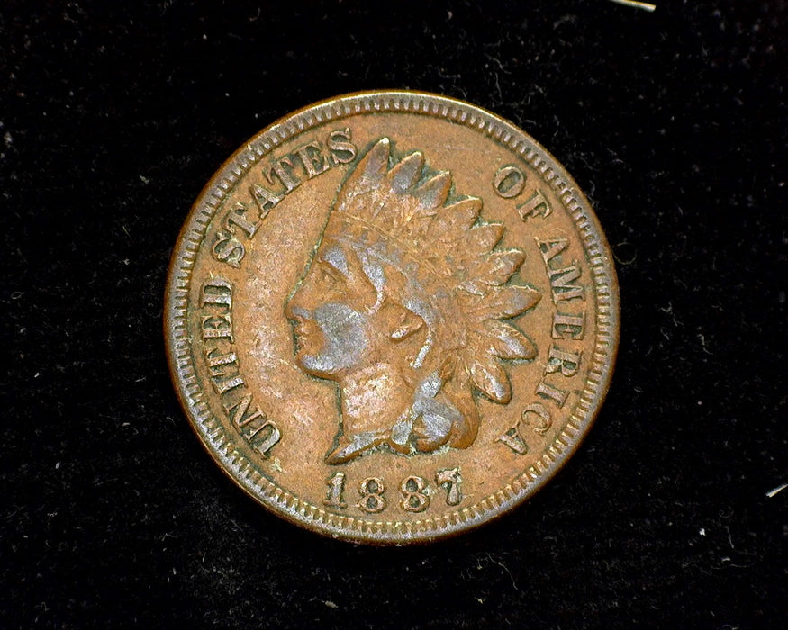 1887 Indian Head Penny/Cent VF - US Coin