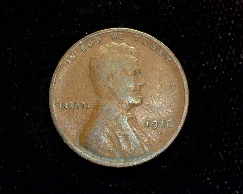 1910 S Lincoln Wheat Penny/Cent VG/F - US Coin