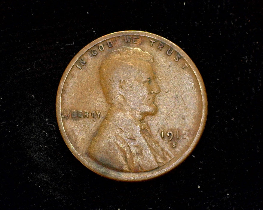 1912 S Lincoln Wheat Penny/Cent G - US Coin