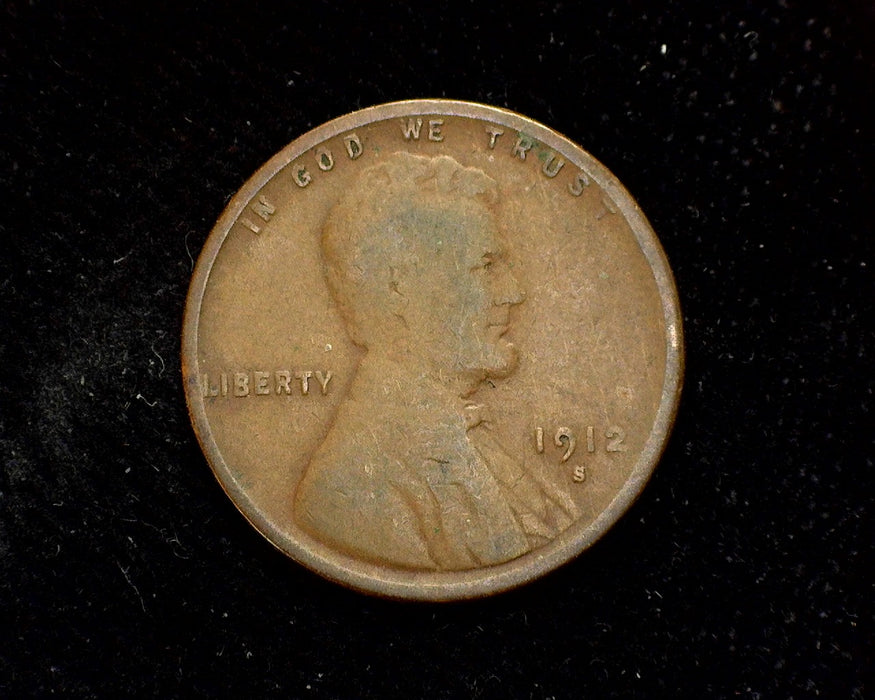 1912 S Lincoln Wheat Penny/Cent G - US Coin
