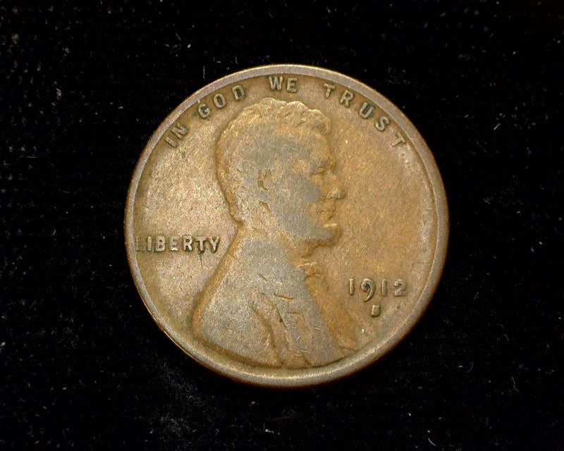 1912 S Lincoln Wheat Penny/Cent VG - US Coin
