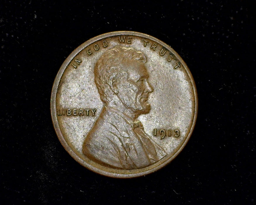 1913 Lincoln Wheat Penny/Cent AU - US Coin