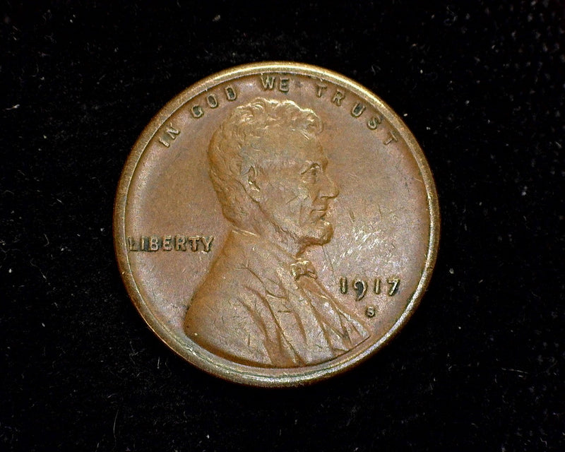 1917 S Lincoln Wheat Penny/Cent VF/XF - US Coin
