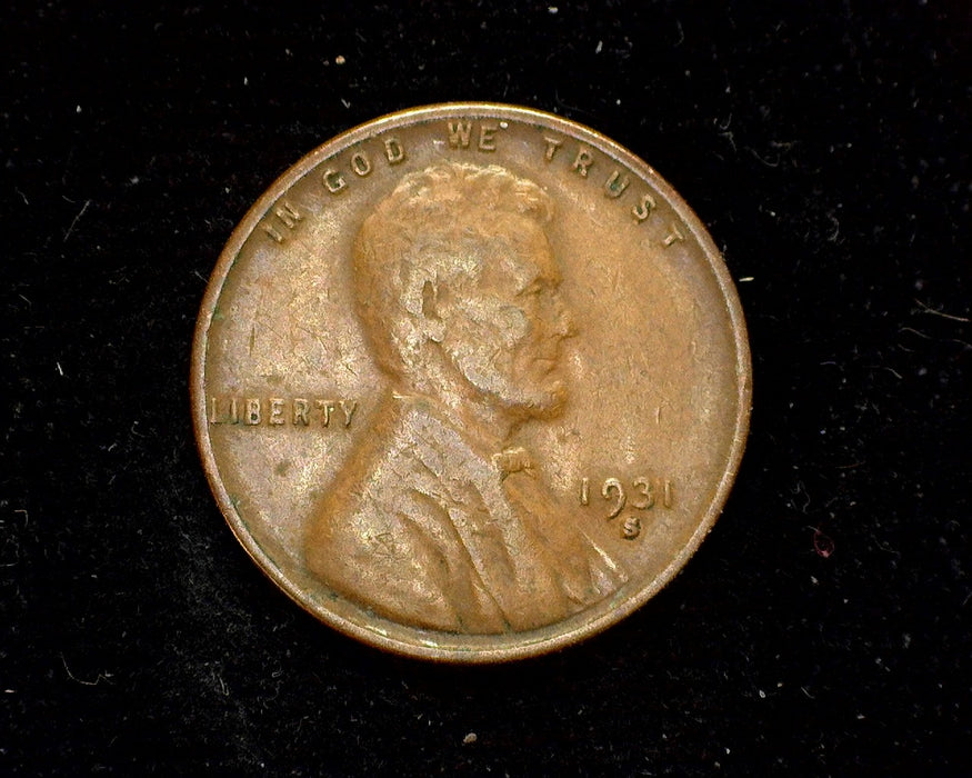 1931 S Lincoln Wheat Penny/Cent VF - US Coin