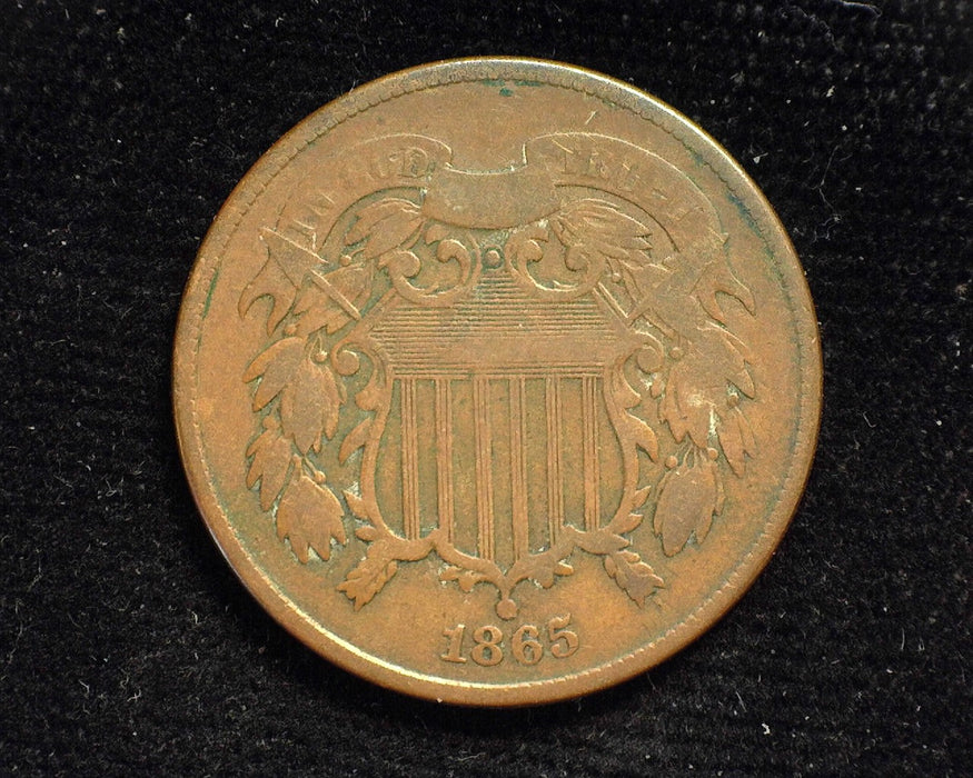 1865 Two Cent Piece G - US Coin