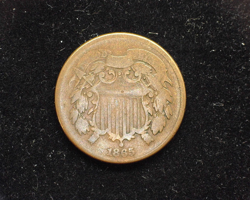1865 Two Cent Piece G - US Coin