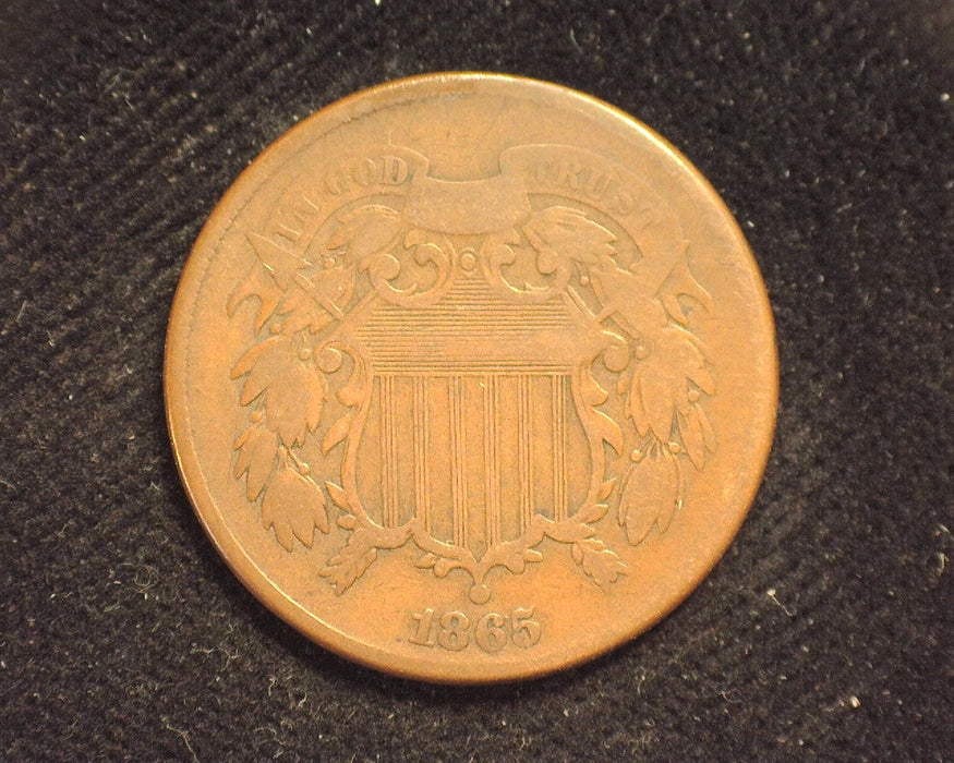 1865 Two Cent Piece G - US Coin