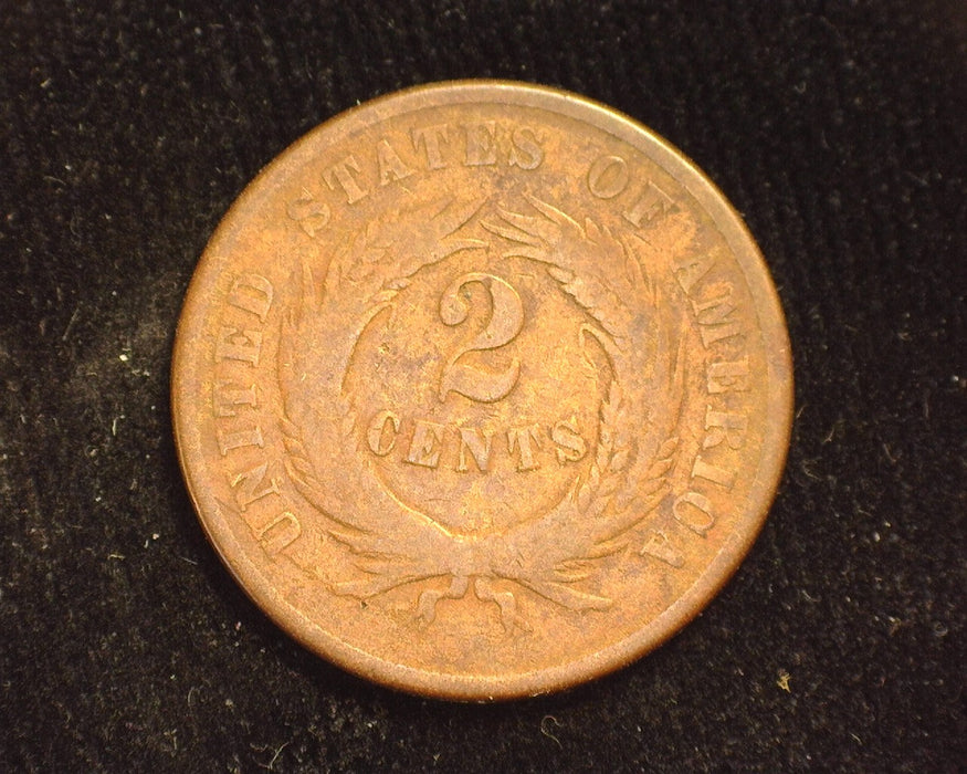 1868 Two Cent Piece G - US Coin