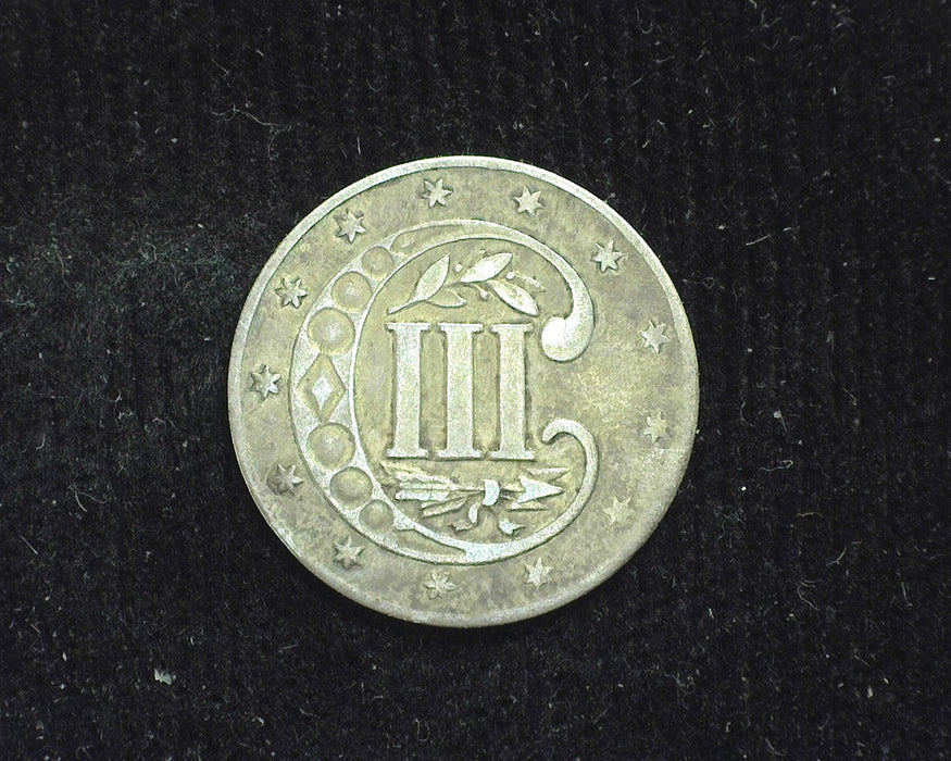 1856 Type 2 Three Cent Silver VF - US Coin