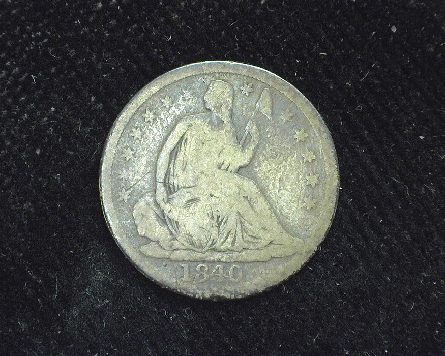 1840 Liberty Seated Half Dime G No drapery - US Coin