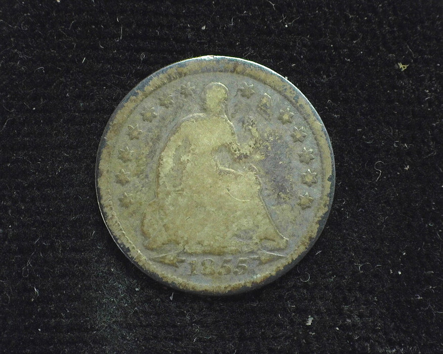 1855 Arrows Liberty Seated Half Dime G - US Coin
