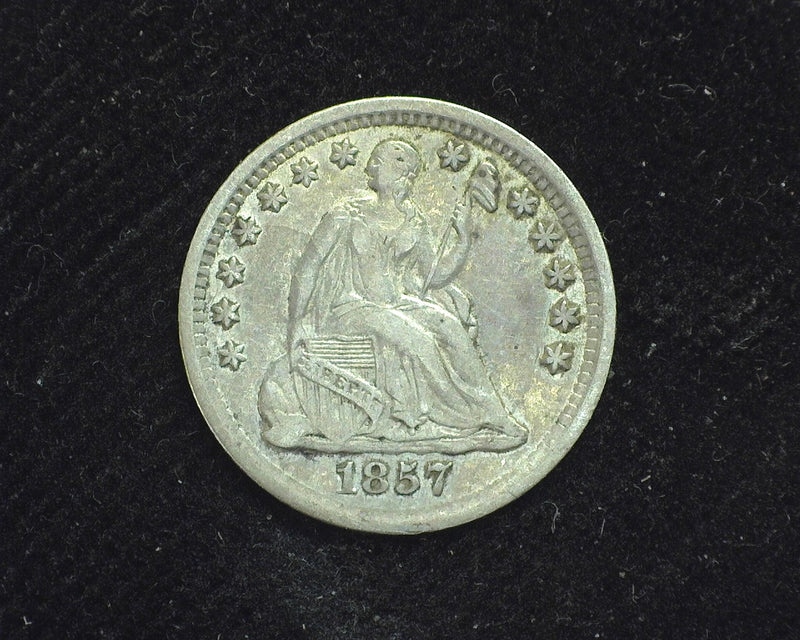 1857 Liberty Seated Half Dime F/VF - US Coin