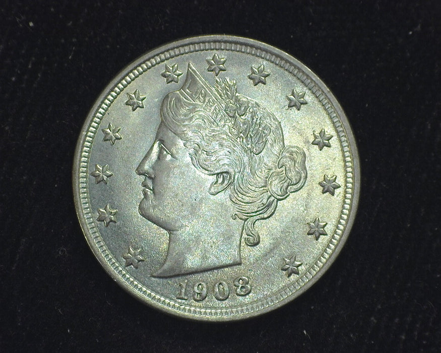 1908 Liberty Head Nickel BU Choice - US Coin